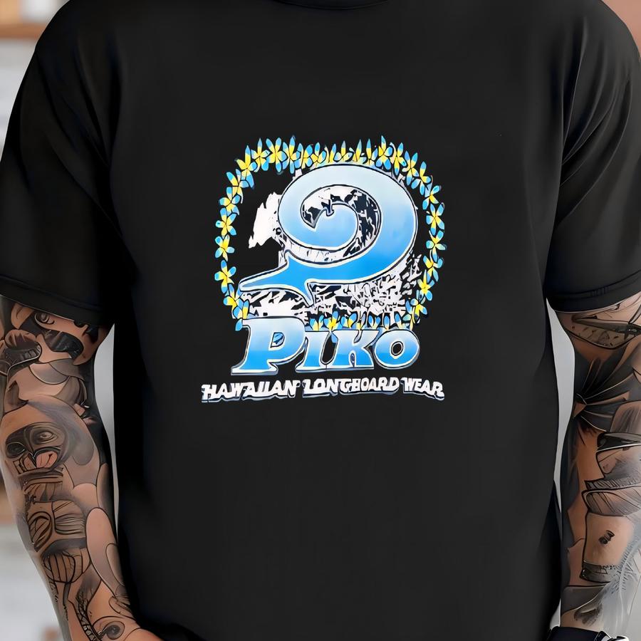 Vintage Piko Hawaiian Longboard Surfing Crewneck Sweatshirt Size Medium T-shirt