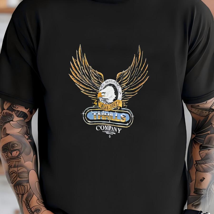 Thrills Company Crewneck Sweatshirt Size Medium Faded T-shirt