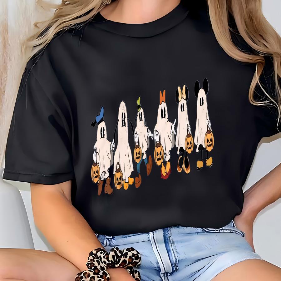 Boo Halloween Hoodie, Spooky Hoodie, Retro Hoodie, Halloween Crop Hoodie, Cute Couple Halloween Gift T-shirt