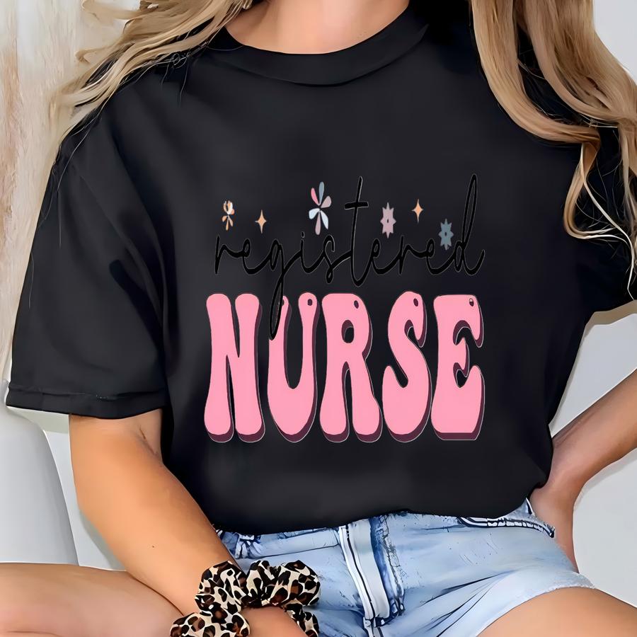 Cute Registered Nurse Hoodie, Nurse Week Hoodie, Coquette Nurse Sweatshirt, Hospital Worker Shirt, Healthcare Worker Tee, Rn Sweatshirt T-shirt
