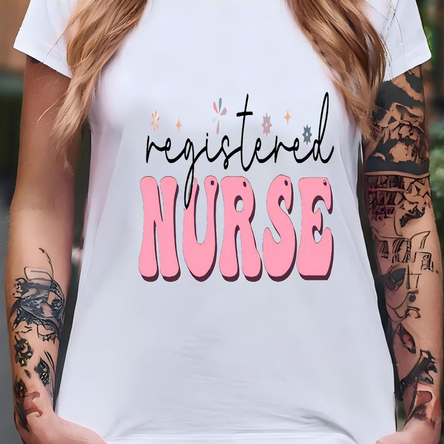 Cute Registered Nurse Hoodie, Nurse Week Hoodie, Coquette Nurse Sweatshirt, Hospital Worker Shirt, Healthcare Worker Tee, Rn Sweatshirt T-shirt