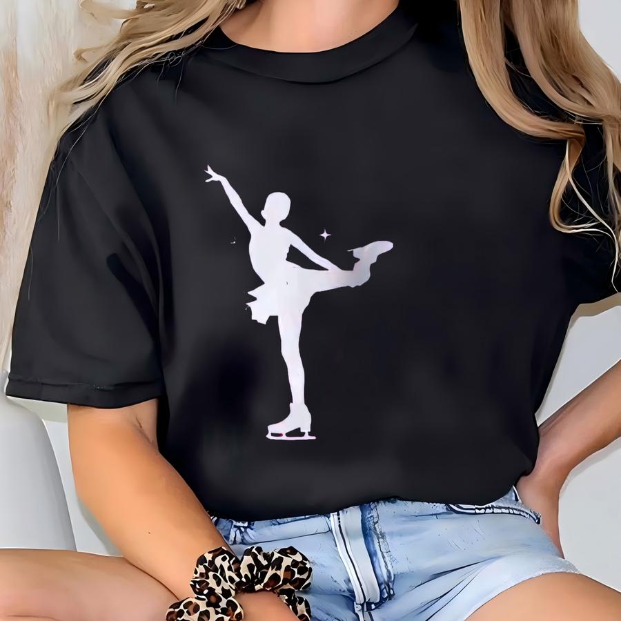 Funny Skater Girl Sweatshirt: Ice Skating Gift, Stars Style T-shirt