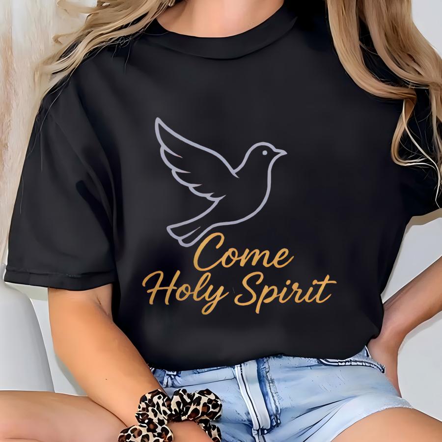 Come Holy Spirit Dove Hoodie - Christian Apparel T-shirt