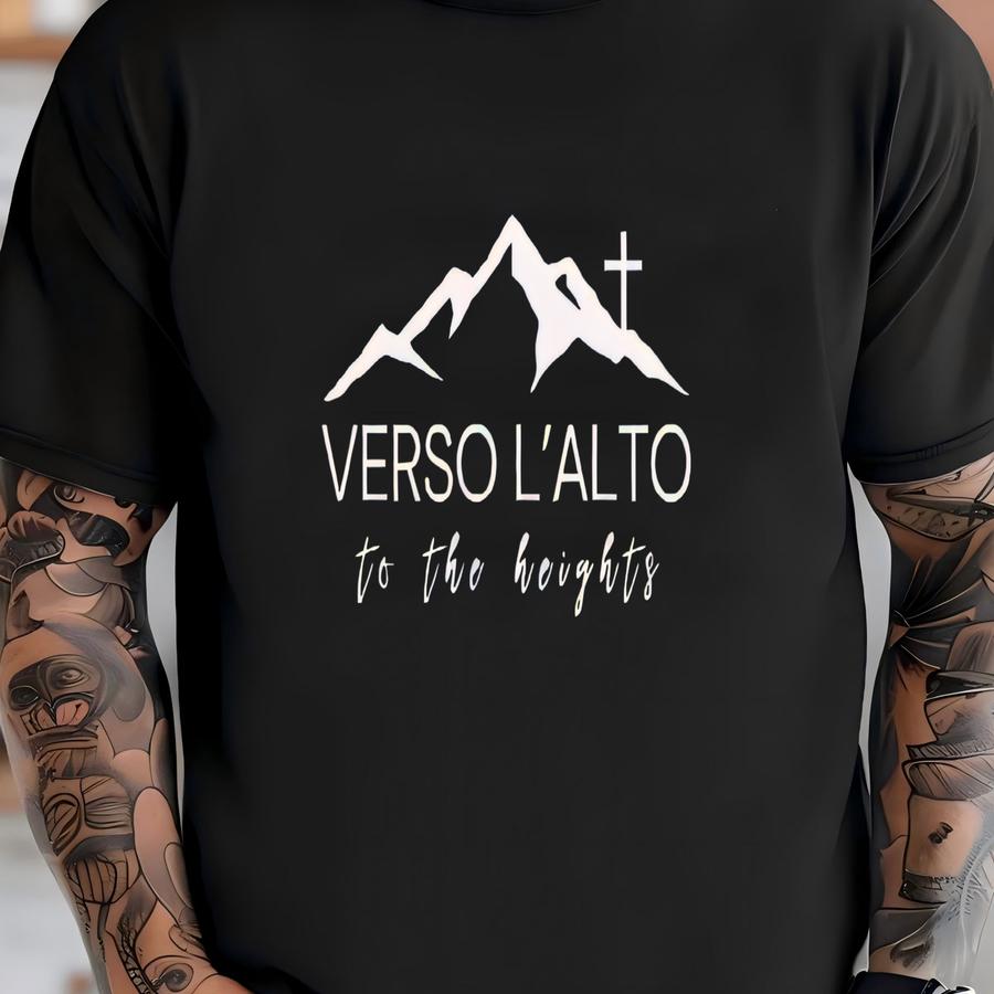 Saint Pier Giorgio Frassati Youth Tee: Verso L’alto Catholic Hoodie T-shirt