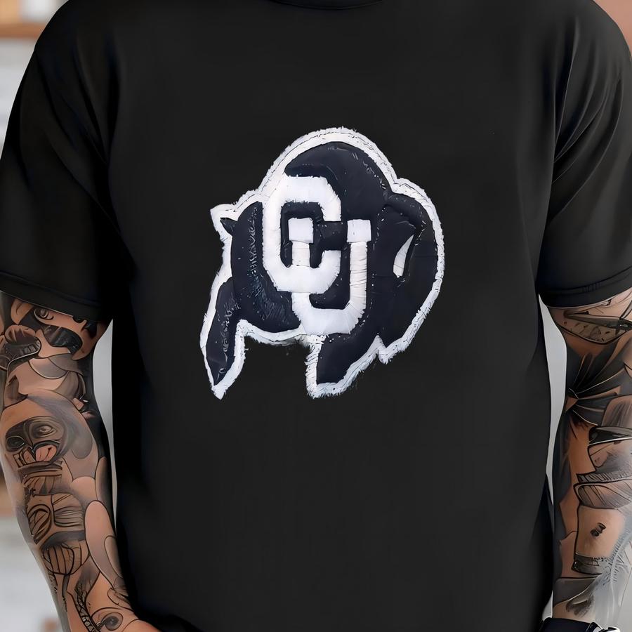 Vintage Colorado Buffaloes Strapback Hat Cap 90s Black White Shimmer Retro Cu T-shirt