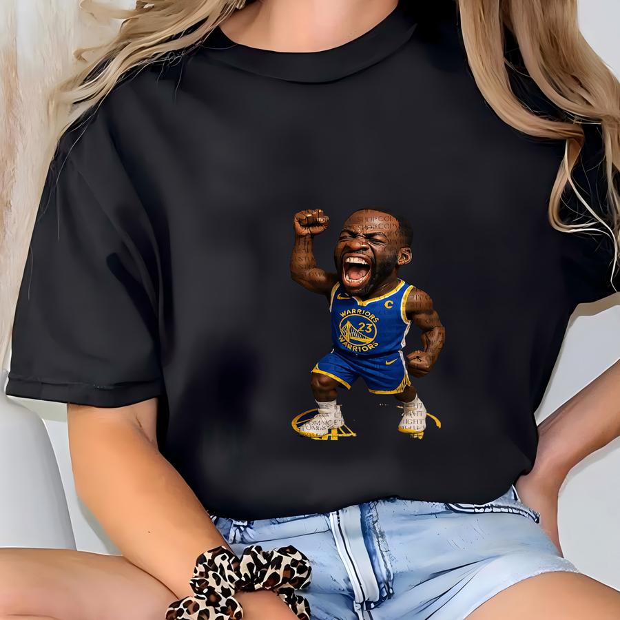 Draymond Green Caricature Hoodie: Golden State Warriors Graphic Tee T-shirt