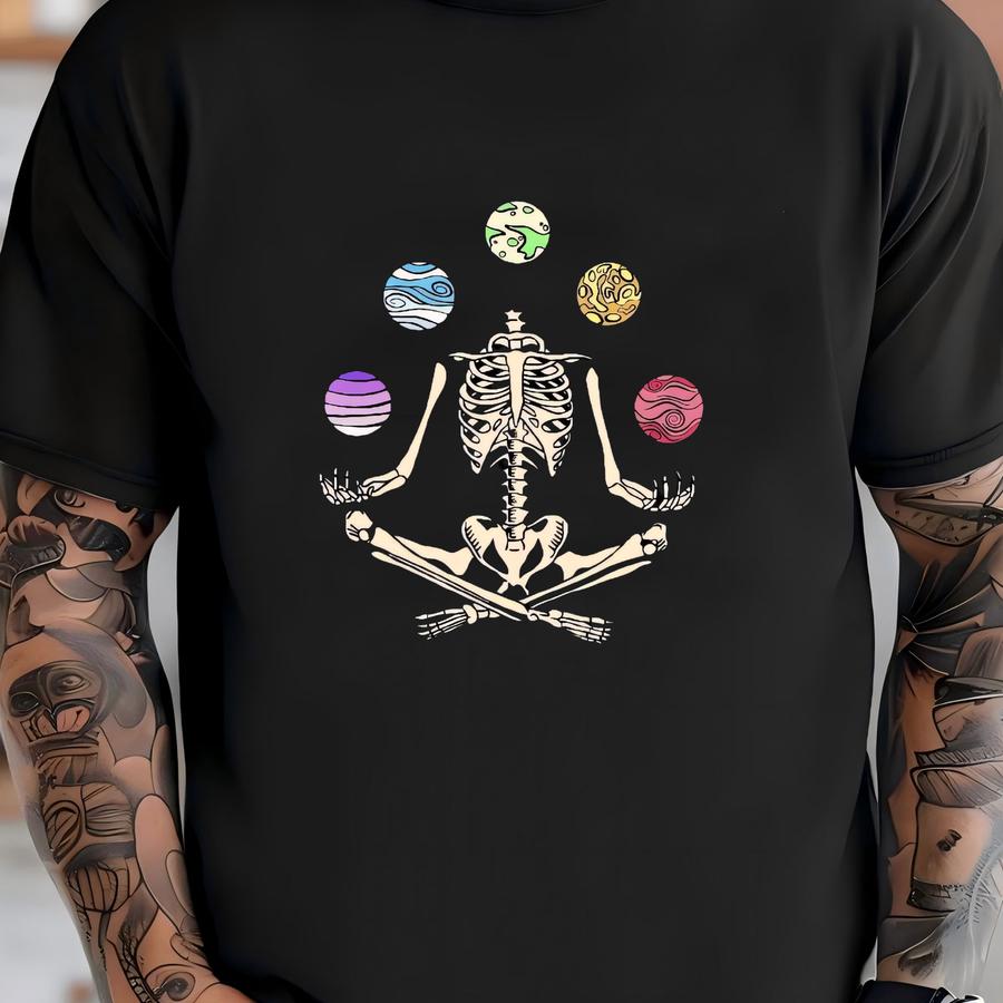 Funny Skeleton Hoodie, Yoga Tee, Therapy Shirt, Skeleton Crewneck, Gift For Her, Cute Shirt For Women, Skeleton Yoga Shirt, Funny Shirt T-shirt
