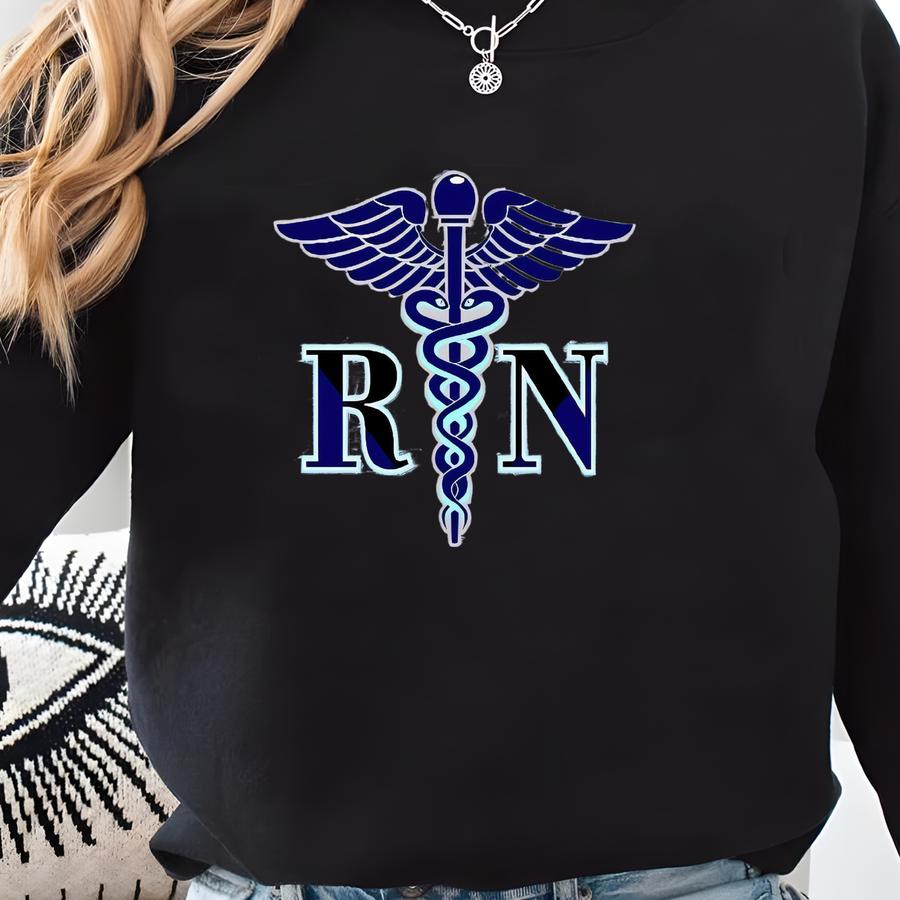 Registered Nurse Sweatshirt, Nurse Week T-shirt, Personalized Nurse Hoodie, Hospital Worker Hoodie, Rn Shirt, Healthcare Worker Tee Sweatshirt