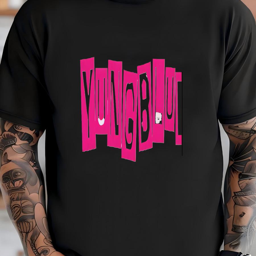 Yungblud Logo Shirt, Pink Front Back Print Tee, Alt Rock Band Graphic T‑shirt T-shirt
