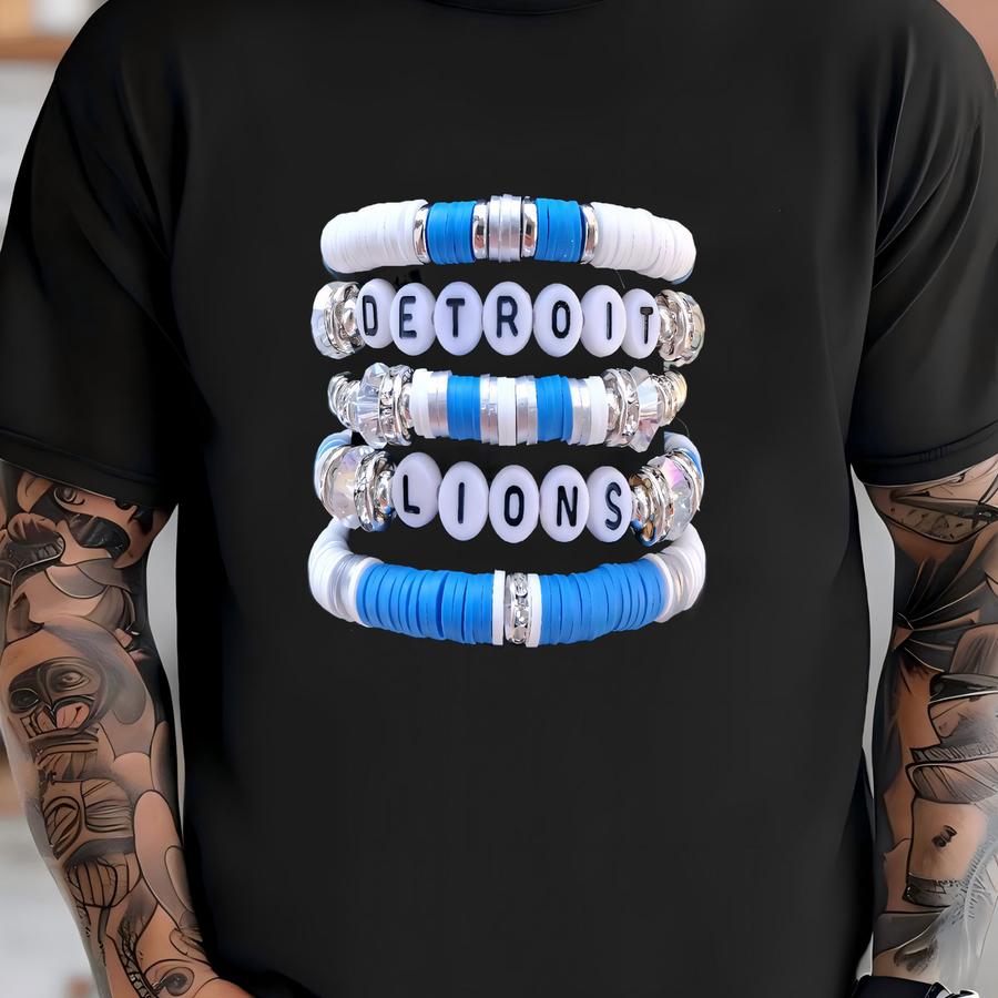 Full Stack Heishi Bracelet Stack: Game Day Jewelry T-shirt