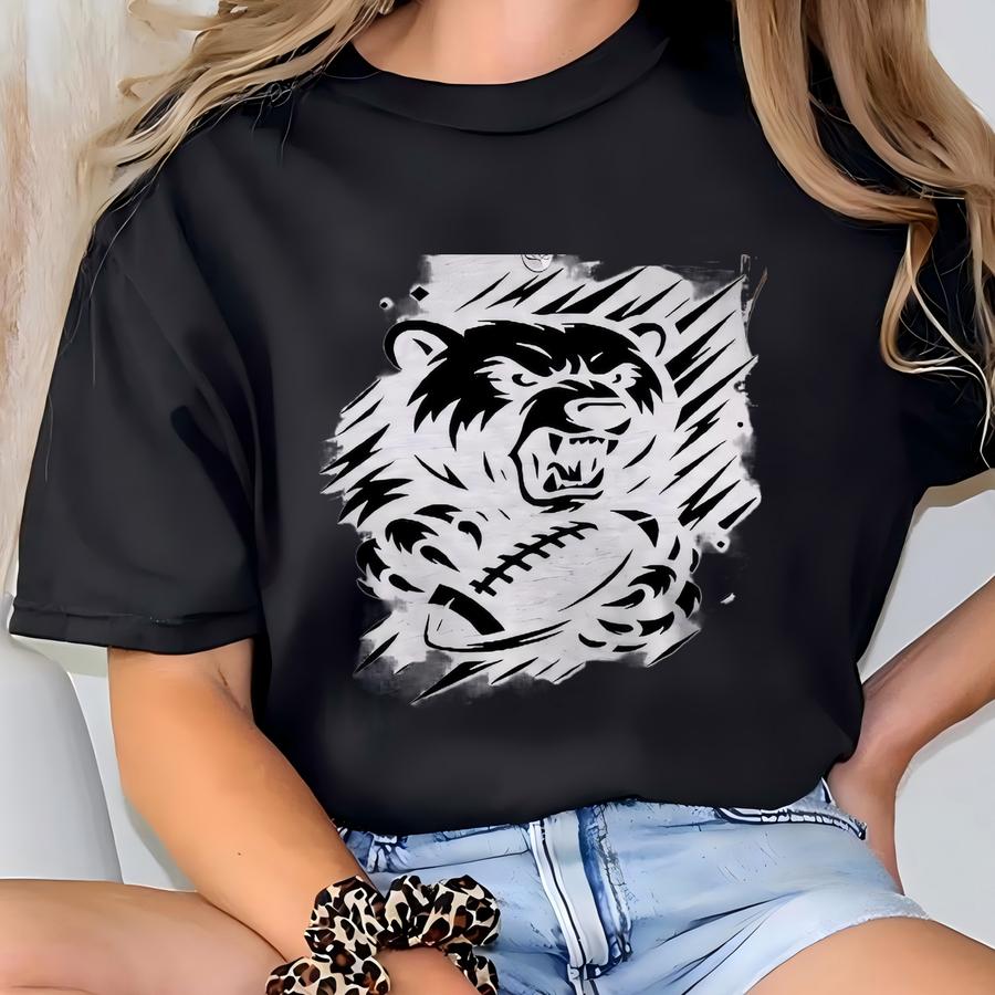 Football Bear Shirt – Game Day Graphic Tee For Women T-shirt