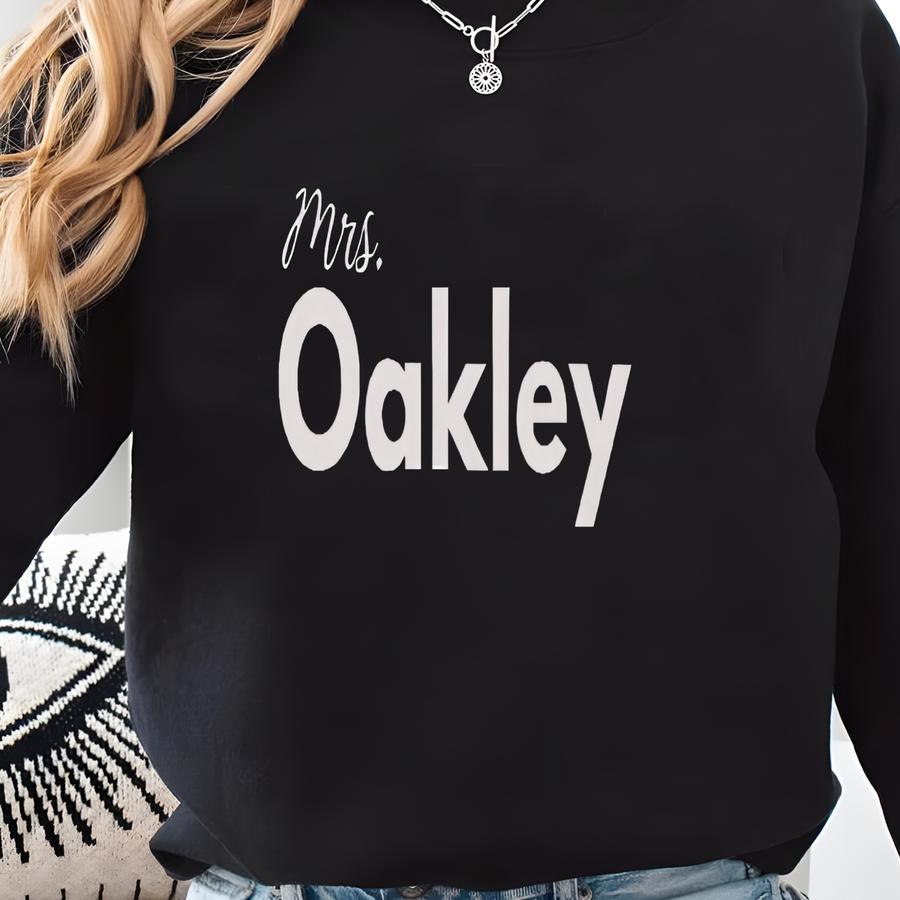 Embossed Bride Sweatshirt: Custom Future Mrs. Engagement Gift Sweatshirt