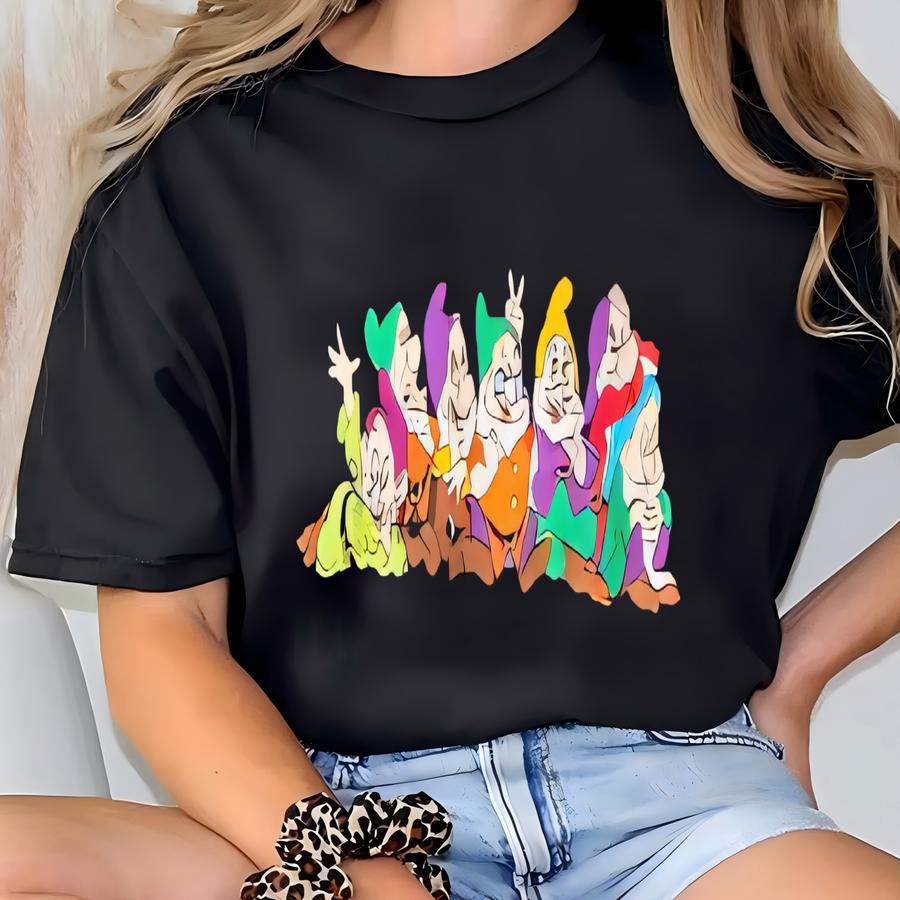 Vintage 90s  And The Seven Dwarfs Jacket - Y Logo - Black Color - Men’s Xl T-shirt