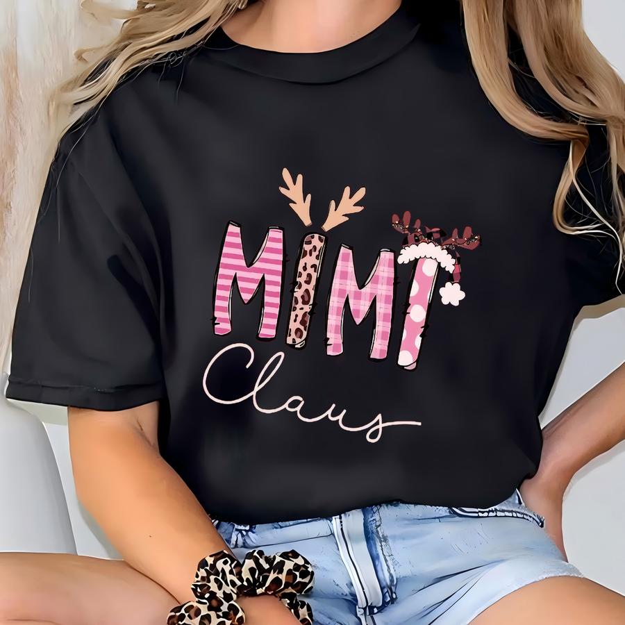 Custom Claus Shirt, Mama Claus Shirt, Nany Claus Shirt, Granny Claus Shirt, Grandma Claus Shirt, Aunt Claus Shirt, Family Christmas Gift T-shirt