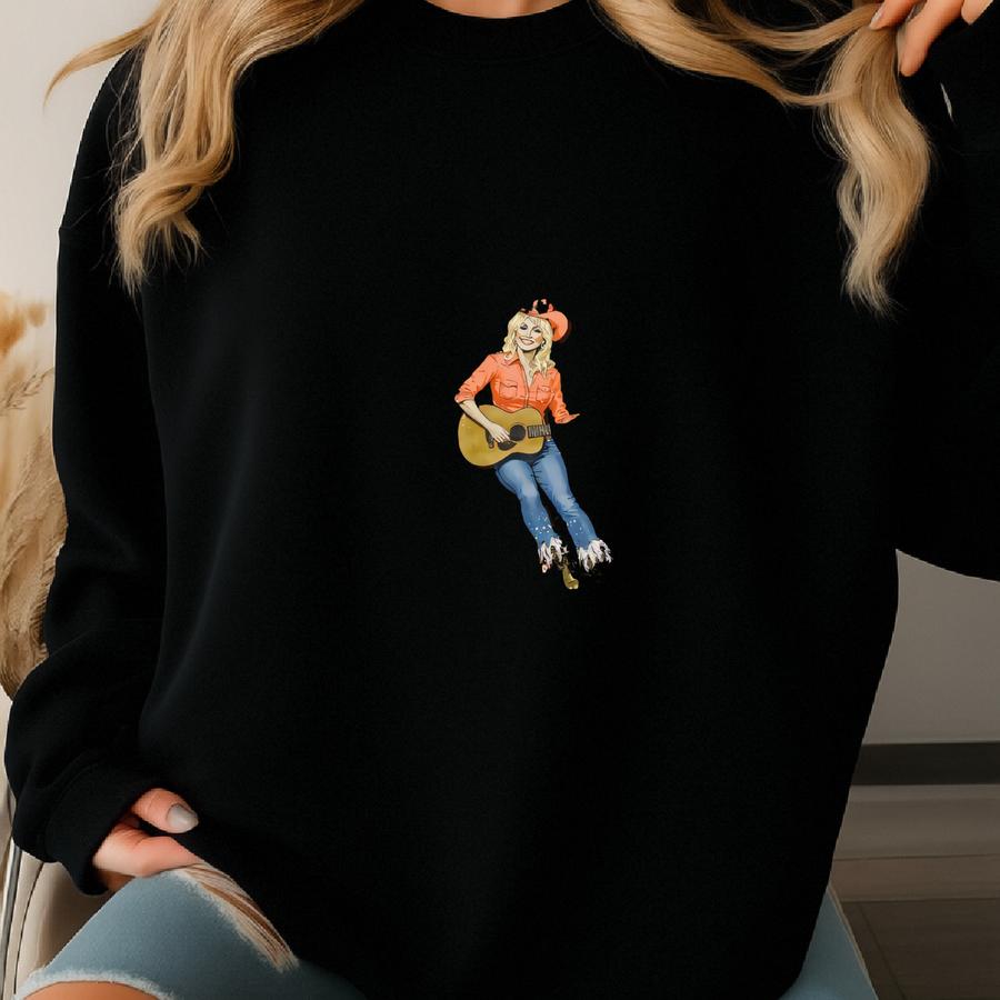 Retro Dolly Shirt – Western Cowgirl Fall Graphic Tee, Pumpkin Patch T-shirt, Country Music Top, Sku4 10 Sweatshirt