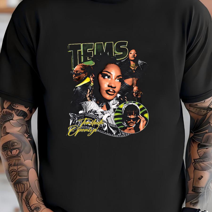 Vintage 90s Tems Shirt Homage Retro Classic Graphic Tee Bootleg Bestseller Unisex Music Sweatshirt Gift T-shirt