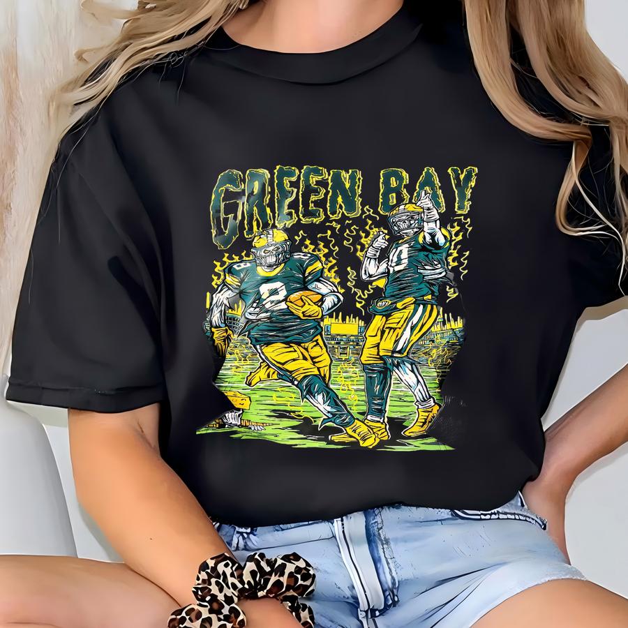 Vintage Green Bay Football Washed Hoodie, Hoodie, Oversized Apparel Sweatshirt, Unisex Shirt,game Day Shirt, Gift For Him Gift For Her. T-shirt