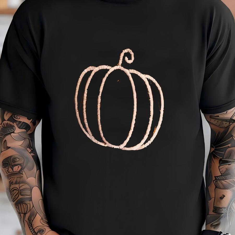 Pumpkin Corduroy Hat Fall Apparel For Men And Women T-shirt