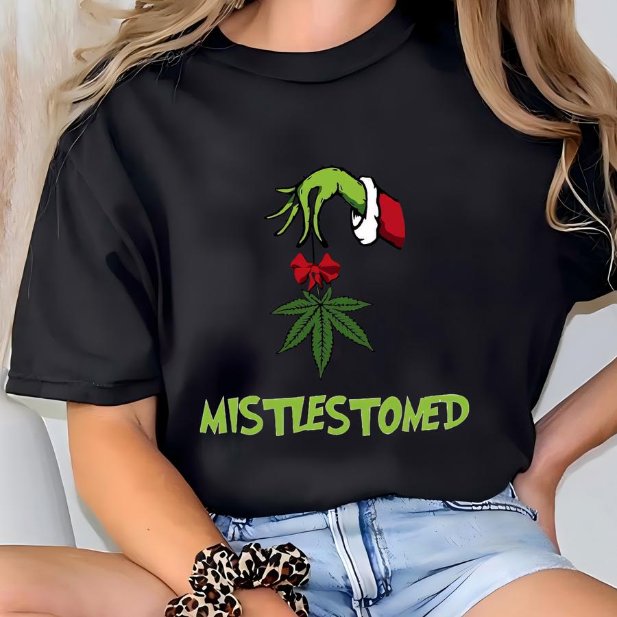 Cannabis Christmas Hoodie, Hand Sweatshirt, Christmas Hoodie, Lover Christmas Gift, Christmas Ornament, Christmas Xmas Shirt T-shirt