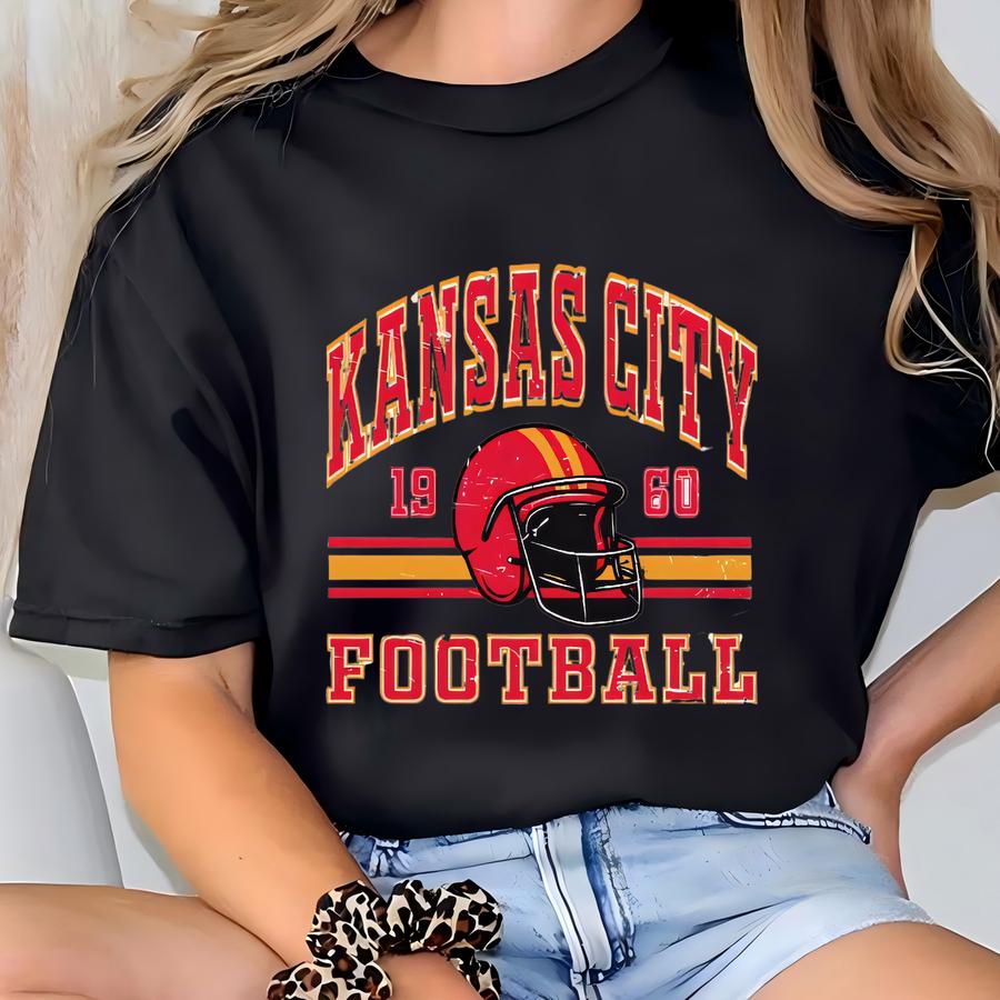 Toddler Kansas City Football Sweatshirt: Kids Kc Crewneck Gift T-shirt
