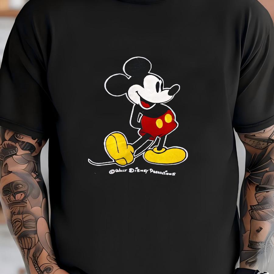 Vintage 80s Mouse Crewneck Sweatshirt Size Medium Made In Usa T-shirt