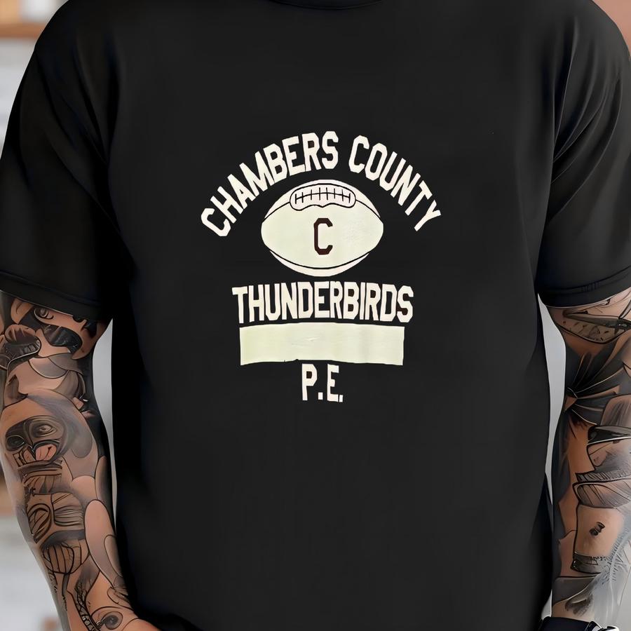 Vintage Champion Crewneck Sweatshirt Size Medium - Chambers County Thunderbirds Pe T-shirt