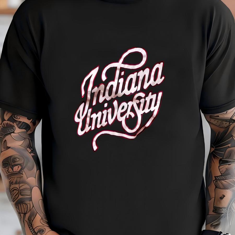 Vintage 80’s A Hoosiers University Ncaa Crop Tee T Shirt T-shirt