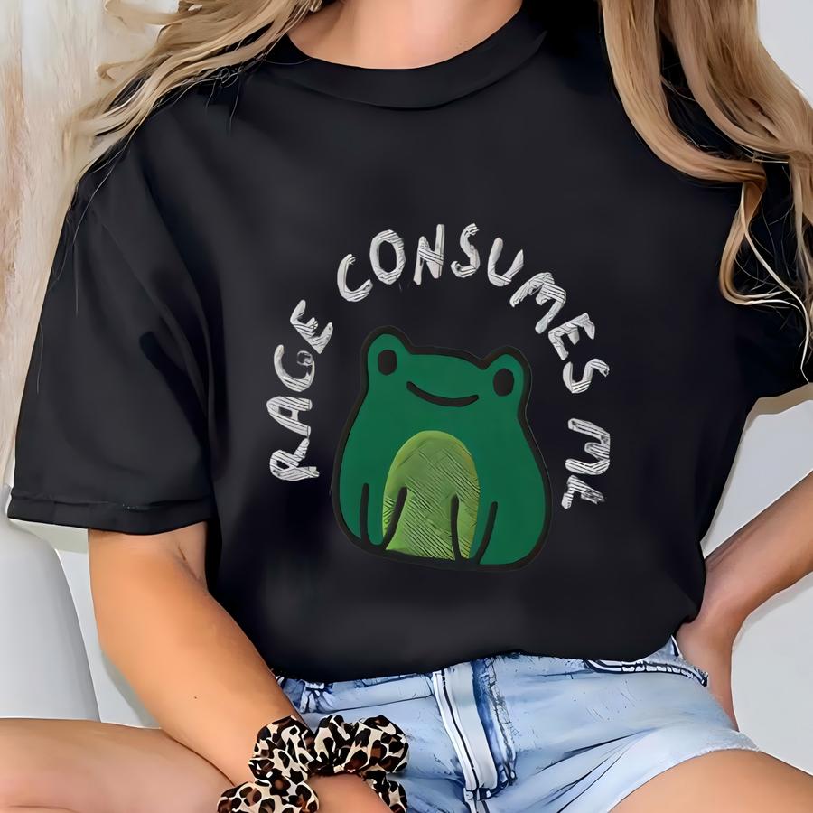 Frog Shirt, Rage Consumes Me T Shirt, Nature Lover Tee, Frog Shirt T-shirt