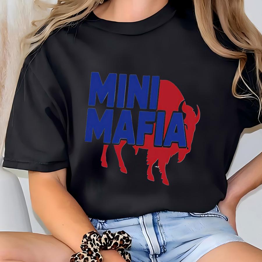 Mini Mafia Buffalo Football Shirt Or Sweatshirt | Kids Vintage Game Day Tee T-shirt