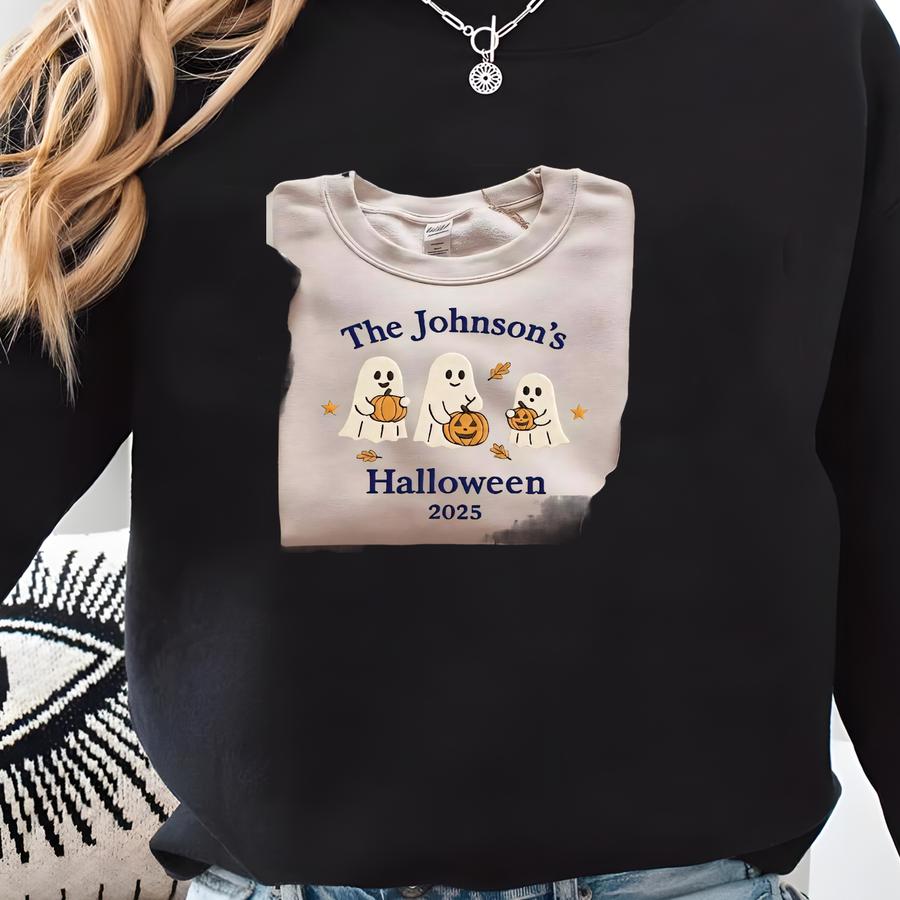 Ghost Sweatshirt: Unisex Spooky Season Crewneck Sweatshirt