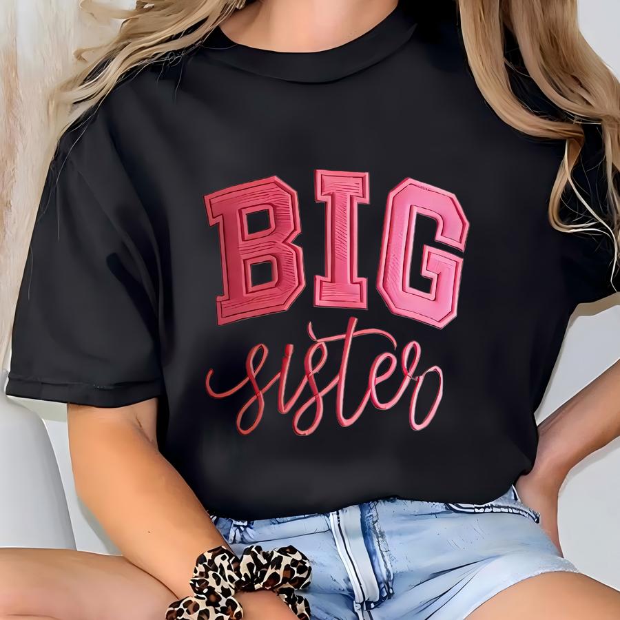 Big Sister Youth Sweatshirt, Kids Sister Sweatshirt, Toddler Birthday Shirt, Big Sister Gift, Girls Birthday Gift T-shirt