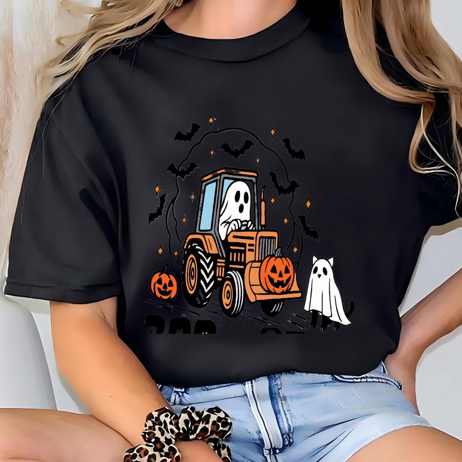 ® Boo Dozer Shirt, Cute Ghost Halloween Gift T-shirt