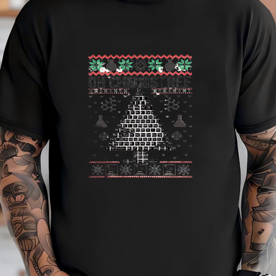 Chemistry Teacher Shirt: Xmas Lover Gift T-shirt