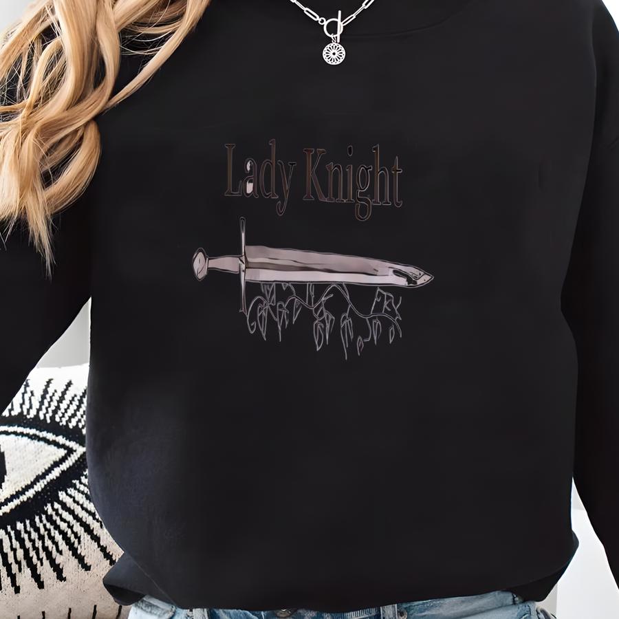 Lady Knight Unisex Sweatshirt, Fantasy Lover Gift Sweatshirt