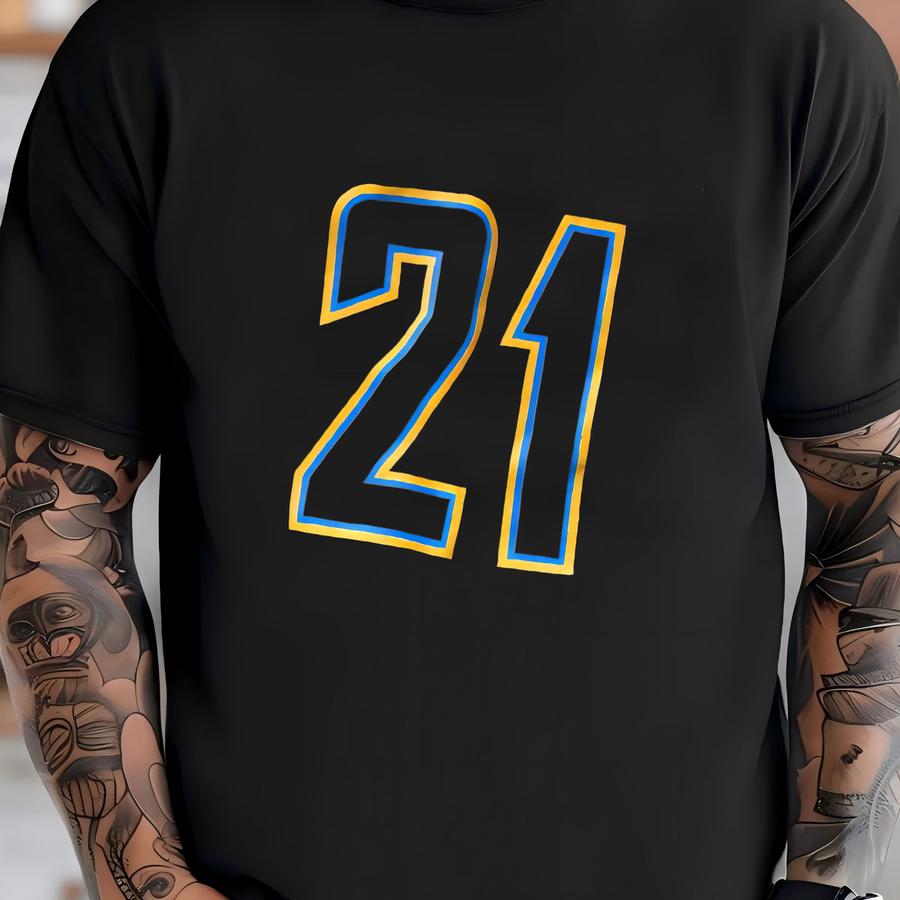 Vintage 00’s San Diego Chargers #21 Tomlinson Reebok Custom Crop Jersey T-shirt