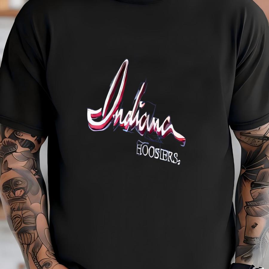 Vintage 90’s A Hoosiers University Ncaa Crop Tee T Shirt T-shirt