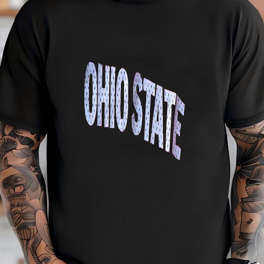 Vintage 70’s Rare Ohio State Buckeyes University Crop Style Jersey Tee Small/medium T-shirt