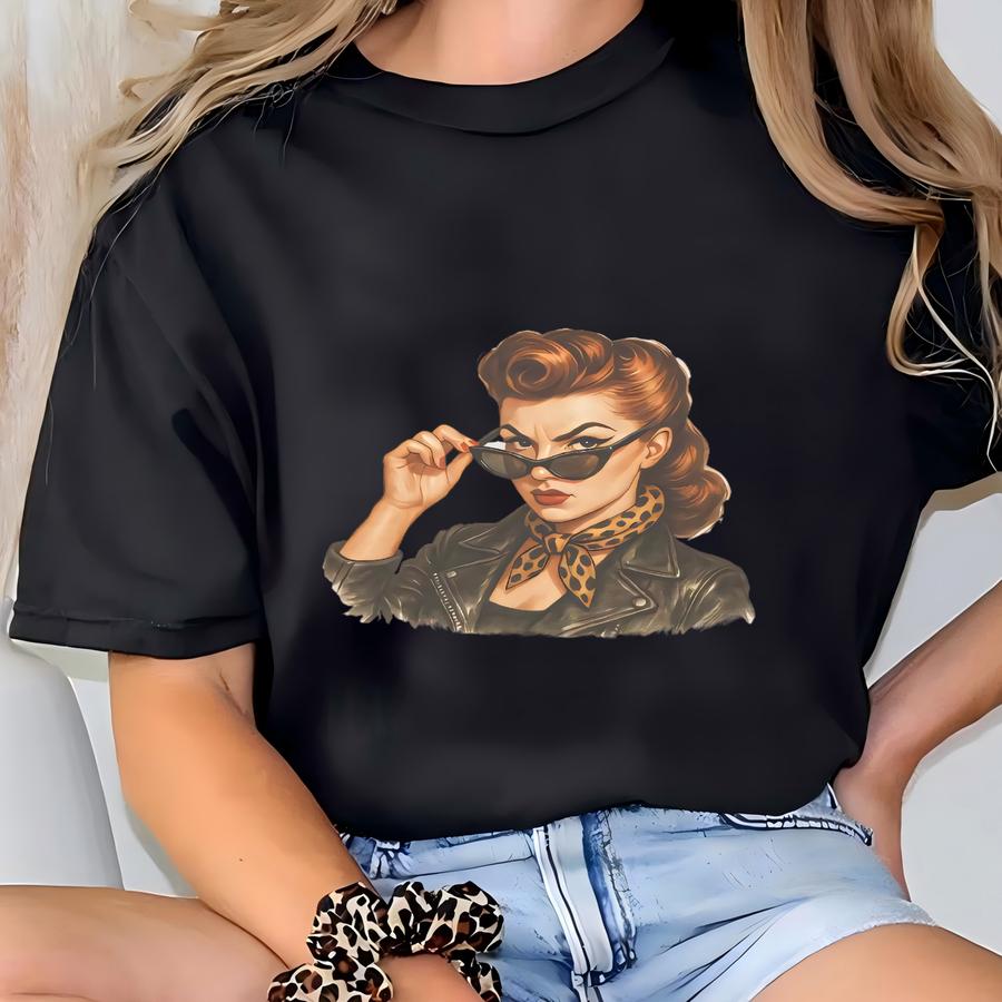 Attitude Personality Graphic Shirt I Dont Have Attitude I Have A Personality You Cant Handle Retro Woman Leopard Print Bandana Tee T-shirt