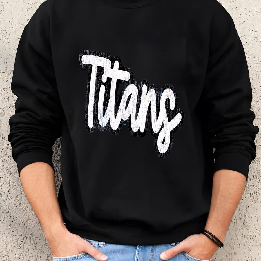 ® Titans Mascot Shirt, Vintage Titans Team Shirt, Titans Football Team T-shirt, Titans Shirt, Titans Gameday Shirt Sweatshirt