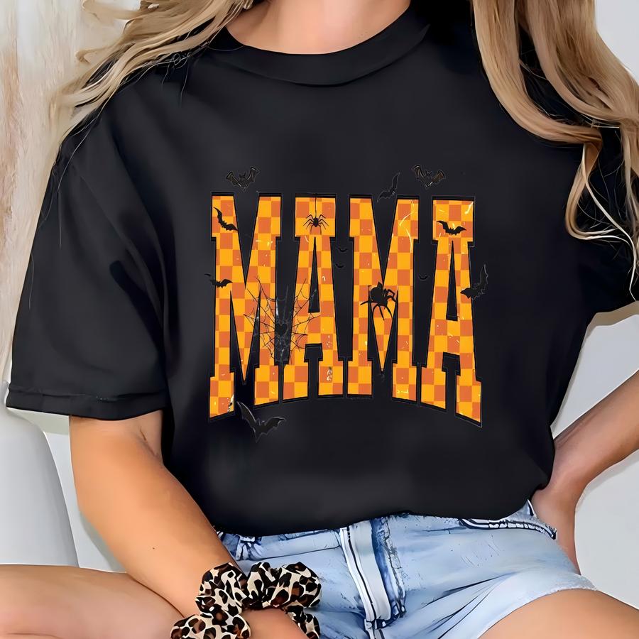 Halloween Mama Sweatshirt, Halloween Horror Mama Shirt, Spooky Mom Hoodie, Family Spooky Season Sweaters, Mama Witch Tshirt T-shirt