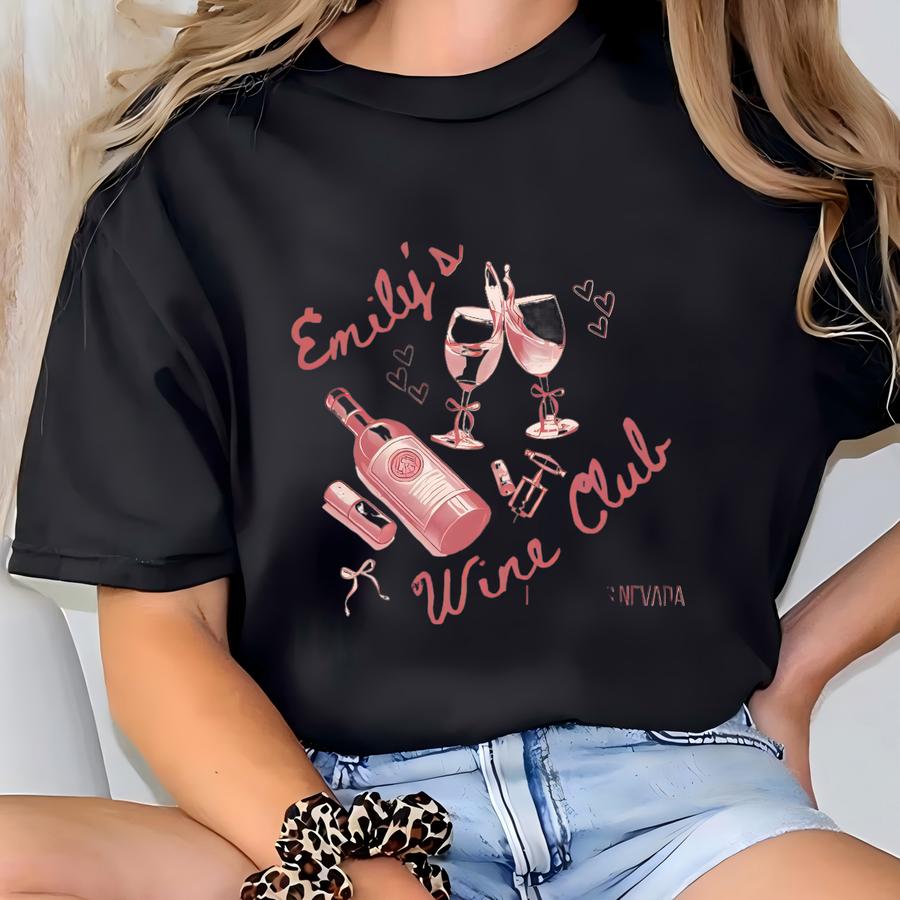 Wine Club Bachelorette Shirt, Personalized ® Tee, Custom Winery Bridal Party Shirt, Vino Before Vows Bridesmaid Gift T-shirt