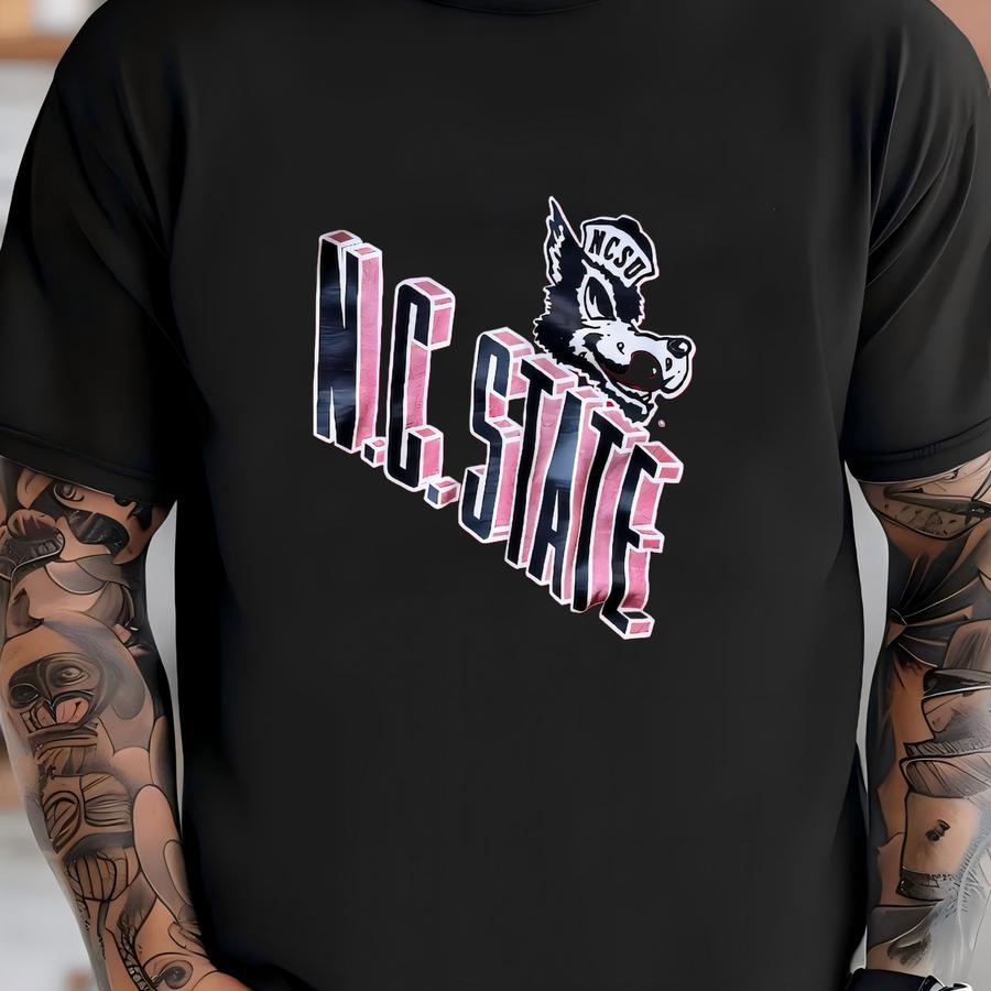 Vintage 90’s Nc State Wolfpack University Custom Crop Tee T Shirt T-shirt