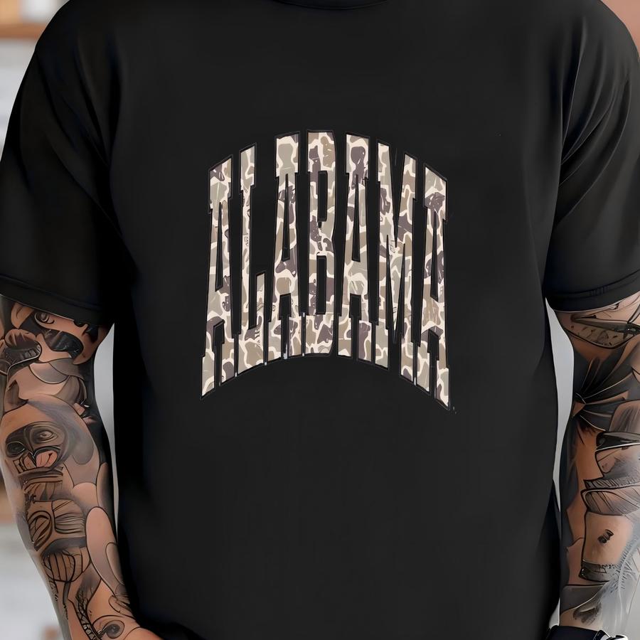 Distressed Camo Sweatshirt T-shirt