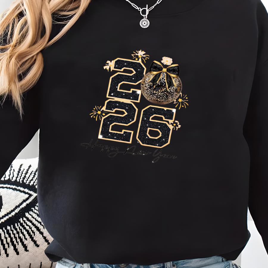 Happy New Year 2026 Shirt, New Year Party Shirt, O 2026 Shirt, New Years Eve Shirt, 2026 Holiday Gift Shirt, New Year Gift Tee Sweatshirt