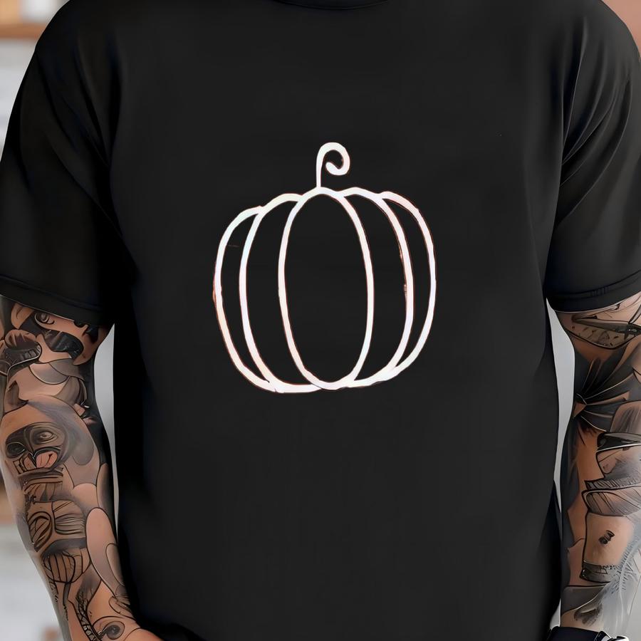 Pumpkin Long Sve Hoodie: Fall Top T-shirt