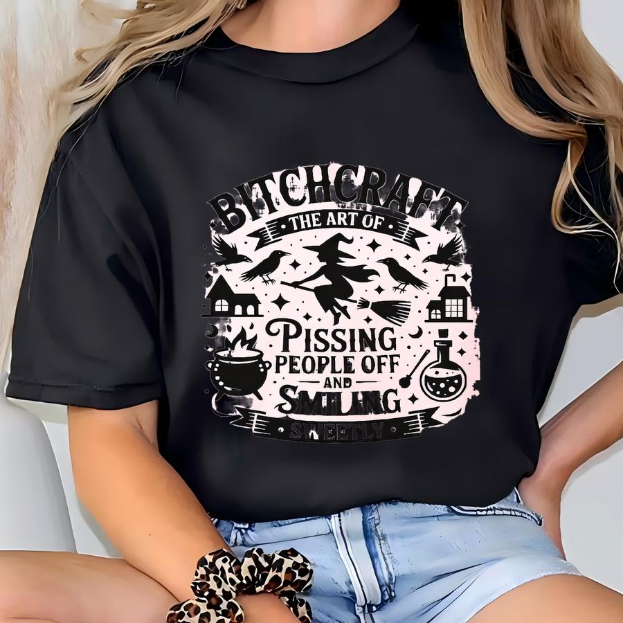 Craft Funny Halloween Sweater, Halloween Witch Sweatshirt, Spooky Halloween Sweater, Craft Sweatshirt, Spooky Season Sweater T-shirt