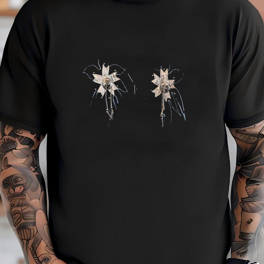 Vintage Cactus Denim Vest Womens Medium Blue Tassels Cottage Western Country T-shirt