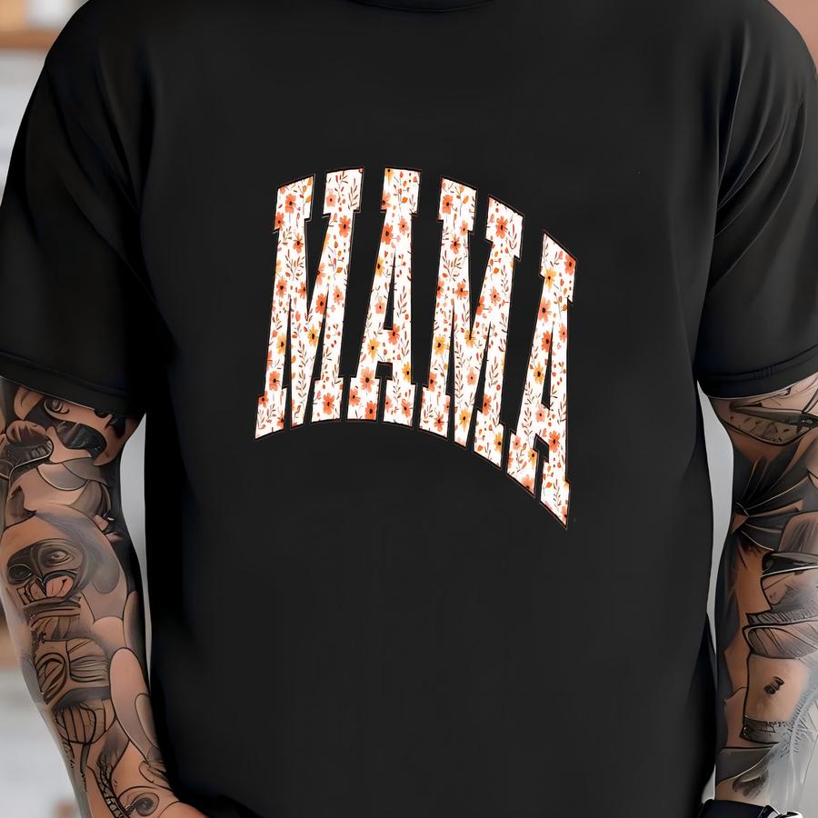 Floral Mama Sweatshirt: Cozy Fall Season Crewneck T-shirt