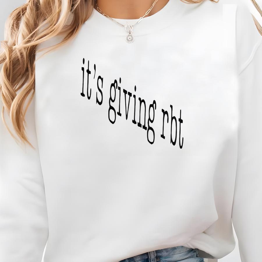 It's Giving Rbt Sweatshirt, Registered Behavior Technician Sweatshirt, Behavior Analyst Graduation Gift, Aba Therapist Crewneck Sweatshirt