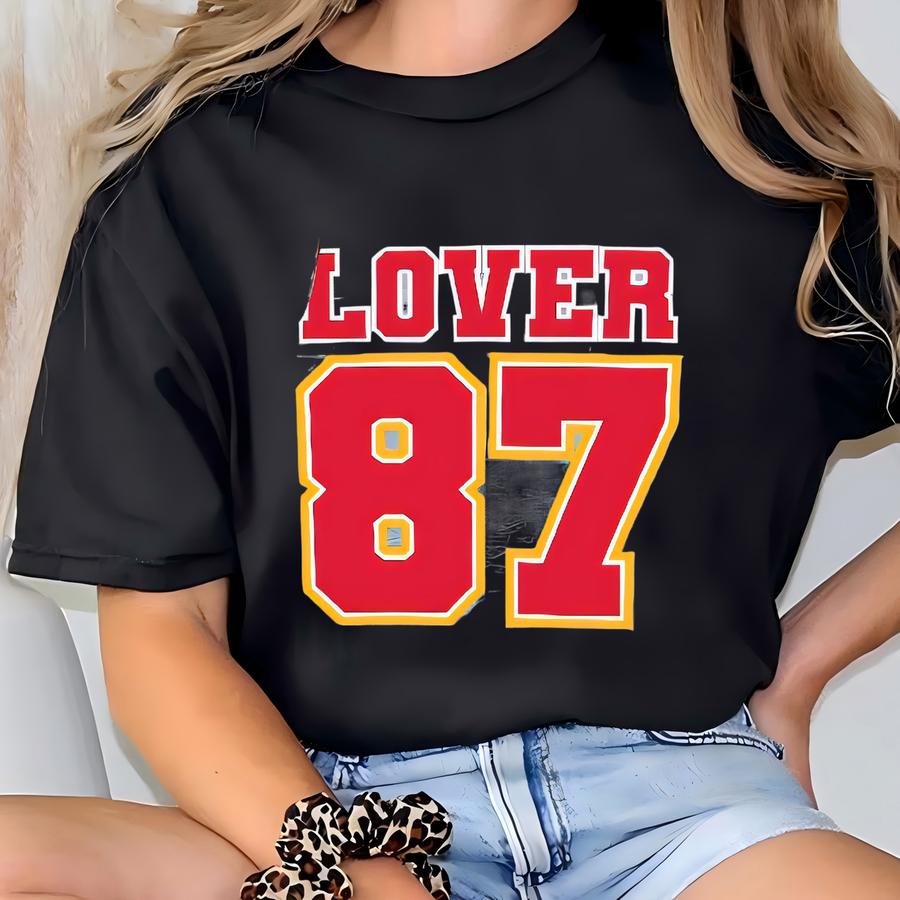 Lover 87 Football Shirt | Game Day Tee | Matching Family Football Outfits T-shirt